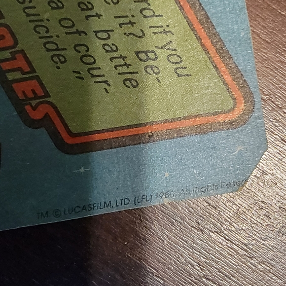 Set of 9 Vintage 1980 Star Wars Trading Cards - Picture 7 of 7